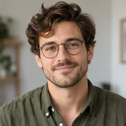 Retrato ilustrativo generado con IA; no representa al autor de la reseña.